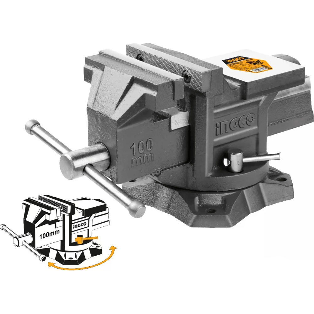 Ingco Swivel Bench Vise with Anvil - KHM Megatools Corp. Ingco Swivel Bench Vise with Anvil - KHM Megatools Corp.